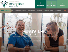 Tablet Screenshot of evergreenls.org